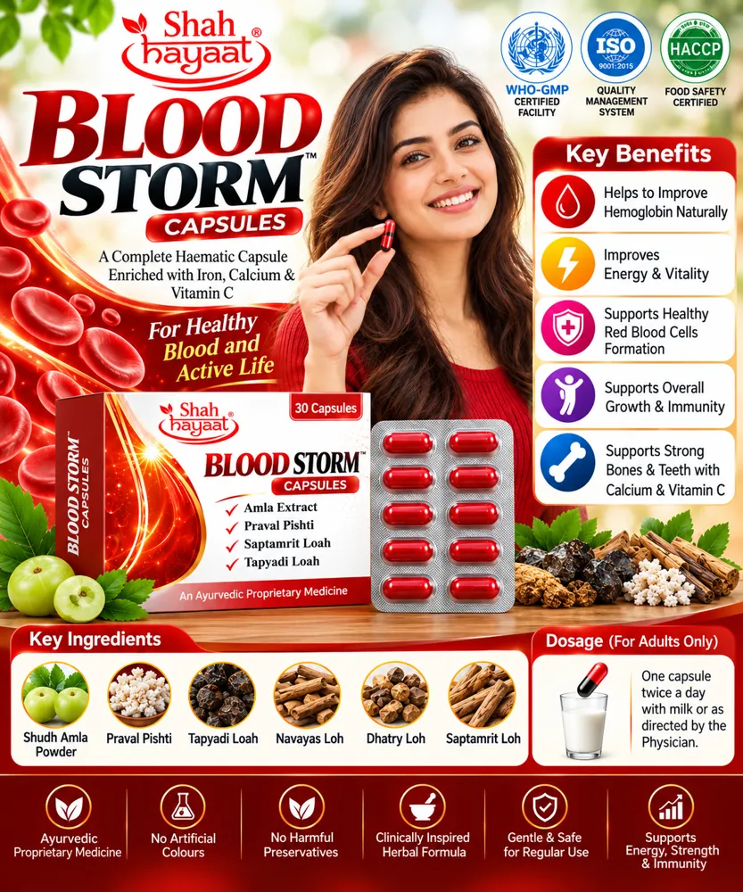 BLOOD STORM Capsules | Shah Hayaat